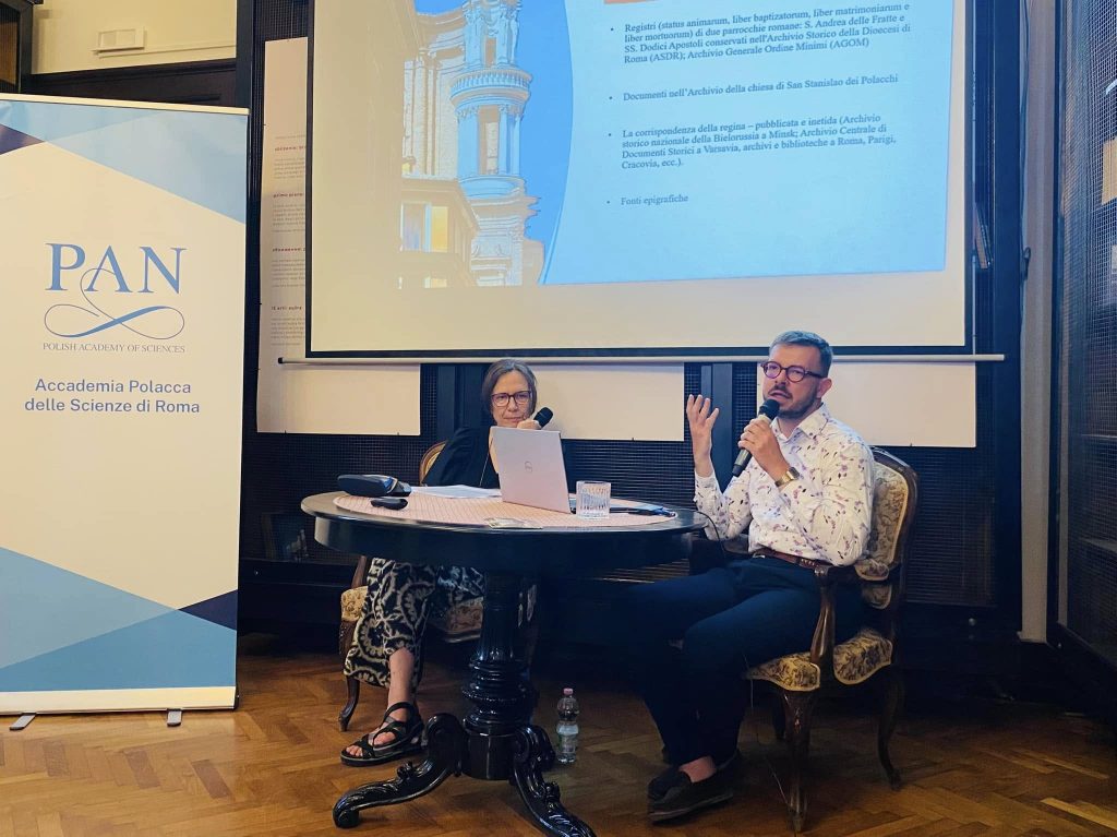 dr Jarosław Pietrzak w Stacji Polskiej Akademii Nauk w Rzymie