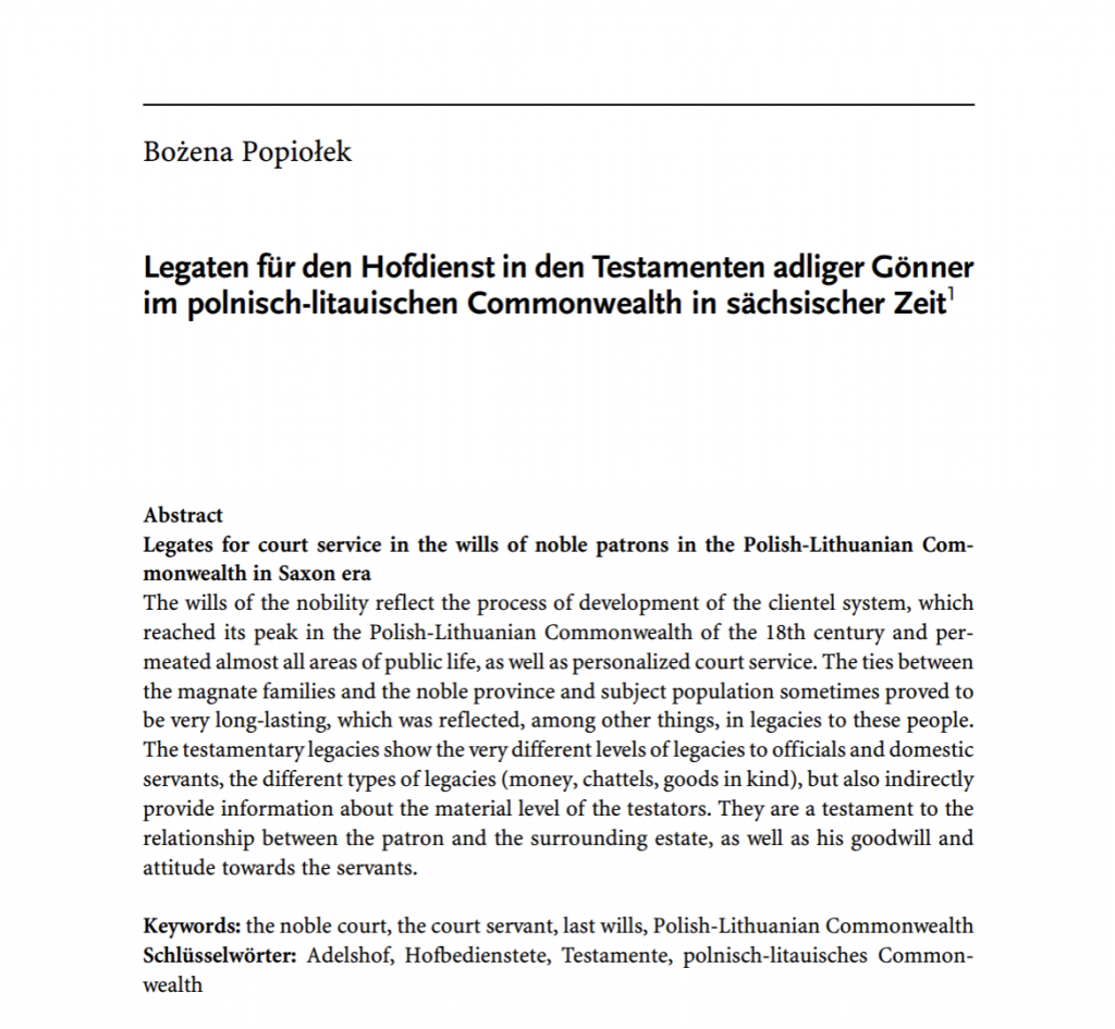 Najnowszy artykuł Bożeny Popiołek